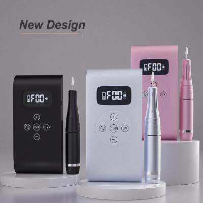 China New Design Adjustable Speed ​​3 in 1 Cordless Nail Drill Machine 35000 RPM Polisher for Manicure Pedicure Electric Nail Drill Machine with Nail Lamp New D for sale