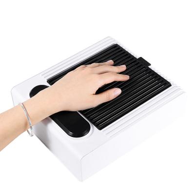 China Newest Popular 80W Nail Vacuum Cleaner Dust Absorber Fan For Manicure Pedicure With 2 Filters Professional Nail Dust Collector For Nail Salon for sale