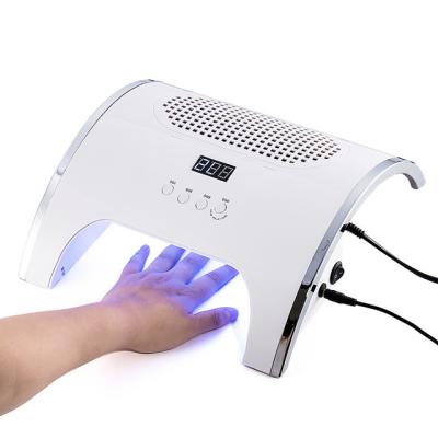 China Newest Popular 80W Brand New High Power 2 IN 1 Professional UV Nail Vacuum Cleaner Dust Collector Nail Lamp LED Nail Dryer Manicure Tool for sale