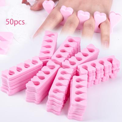 China 50pcs/Pack Soft Nail Art Supplies Pedicure Manicure Tools Adjustable Comfortable Separators Toe Separator Foots Sponge Fingers for sale