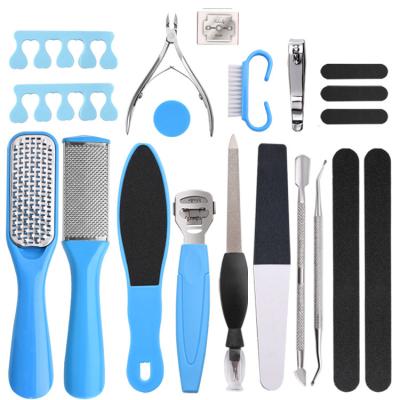 China Foot Files Set 10 in 1 Professional Pedicure Tools Set Stainless Steel Dead Skin Remover Foot Rasp Foot Care Toenail Clean Kit for sale