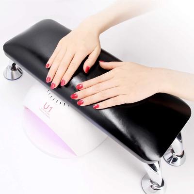 China Convenient Nail Pillow Nail Art Rest Stand Hand Rest Stand Hand Table Manicure Pedicure Pedicure Tool Manicure Sponge Pad Leather Bottom for sale