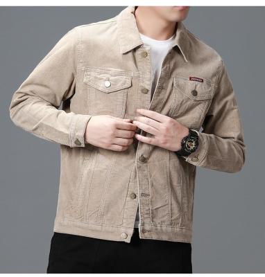 China Autumn Youth Breathable Velvet Jacket Male Tooling Jacket Corduroy Plus Velvet Corduroy Jacket for sale