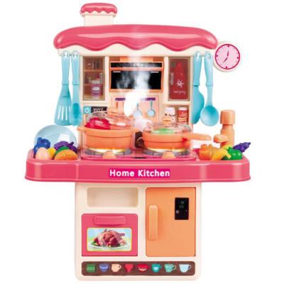 China Hot Selling Custom Made Kids Toys Popular Kitchen Set Non-Toxic Eco-Friendly Set Chef Touch Screen Operated Kitchen Toys Set For Kids Girl Boy Baby Make Her first steps for sale