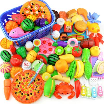 China Non-Toxic Eco-Friendly Kids Happy Home Grow Educational Early Study Pretend Play Simulation Kitchen Fridge Fruit Food Toys Cooking Set for sale