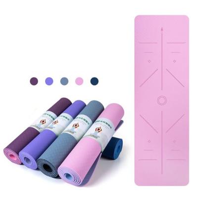 China Durable Custom Yoga Mat Manufacturer With Bag Custom Logo Pu Natural Rubber Yoga Mat Suede Tape Printing for sale