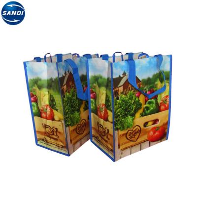 China High Quality Custom Handled Full Color Non Woven Laminated Printing Bag for sale