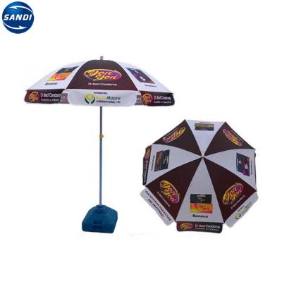 China Outdoor Custom Furniture Outdoor Advertising Straw Solar Powered Beach Umbrella With Fringe for sale