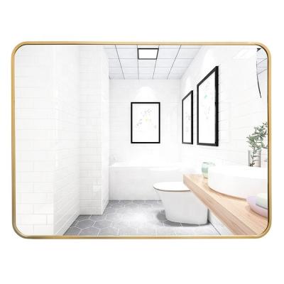 China Art Decor Hot Sale Wall Rectangle Bathroom Mirror for Hotel Home Interior Decoration for sale