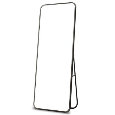 China Long wall mirror minimalist decor china luxuray custom design decorative wall dressing standing white full length mirror for bedroom for sale