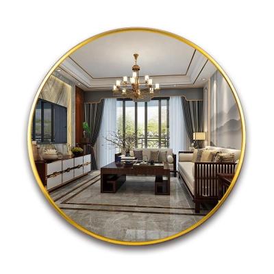 China Aluminum Alloy Minimalist Bestselling Here and Away Hanging View Round Large Decorative Wall Mirror Mirrors for Living Room for sale