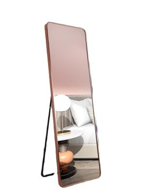 China Wholesale High Quality Minimalist 65*22inch Full Mirror Floor Standing Silver Mirrors for sale