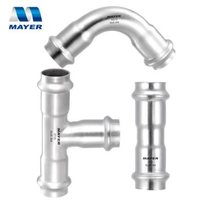 China Hot Selling Water Pipeline Stainless Steel Pipe Joints Coupling Elbow Tee Cross for sale