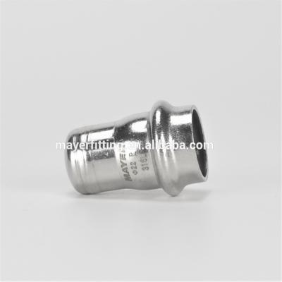 China Water pipeline sale high quality stainless steel pipe fittings cap DN15-100, specializing in the production of stainless steel pipe fittings for sale