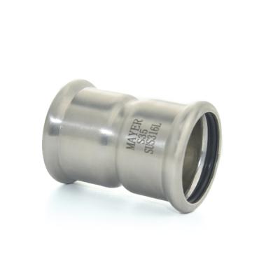 China Waterline System 304 or 316L Stainless M Profile Sanitary Fitting Coupling for sale