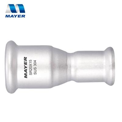 China Stainless Steel Liquid Press Fitting Inox Pipe Reducer for sale