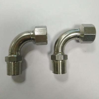 China Water Pipeline Stainless Steel Elbow 90 Degree With Thread Male Female Pipe Fitting for sale