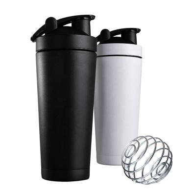 China Gym Gallon Water Jug Mixer Shaker Bottle 304 Stainless Steel Protein Coffee Shaker Contemporary Insulated Hydrate Water Bottle. for sale