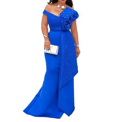 China African Women's Plus Size Dress European and American Dress African Women's Anti-wrinkle Evening Banquet Bridesmaid Dress for sale