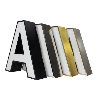 China Suitable For Long Term Work And Easy Installation Customs Lead Channel 3D Letter Metal Sign Light Store Front Outdoor Adverting 3D Led Letter for sale