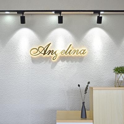 China Custom Backlit Luminous Metal Signs Stainless Steel Sign Decoration Buildings 3D Letters Indoor Outdoor Advertising for sale