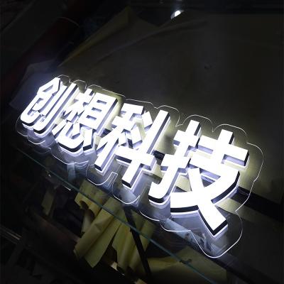 China Shopping Mall Store Customized Supermarket Window Indoor Hoisting Advertising Hanging Illuminated Characters Led Signs for sale