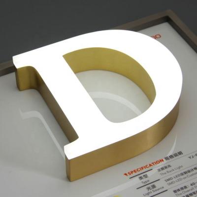 China 3D Buildings Chrome Letters Acrylic Led Illuminated Signage And Numbers Store Outdoor Signs Letters for sale