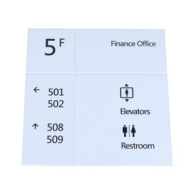 China Office buildings spot wholesale office/financial company/hotel/government unit and other financial department aluminum alloy acrylic signs for sale