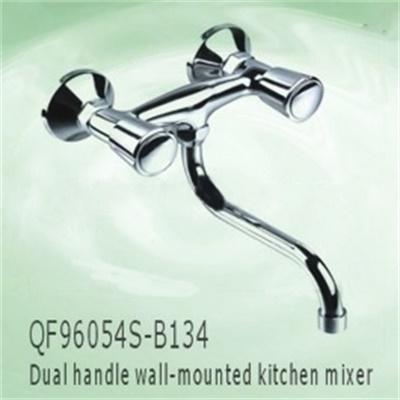 China Wall mounted thermostatic faucets kitchen mixer taps.kitchen sink water mixer made in china for sale