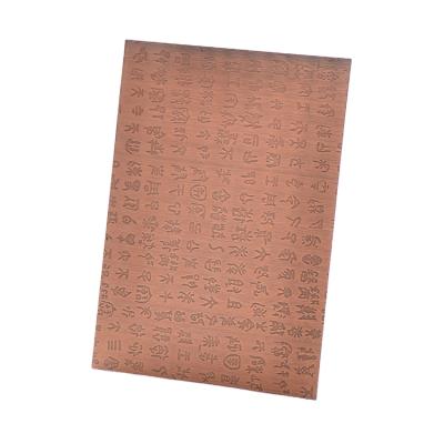 China Decoration Factory Supply Wall Decor Copper Plated 321 Precision Ground Stainless Steel Plate Suppliers for sale