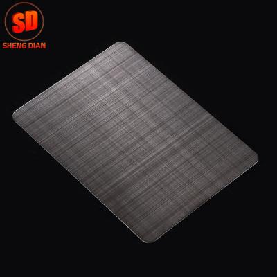 China Decoration Quality Assurance Wall Decoration Color Coating Hairline Stainless Steel Sheets for sale