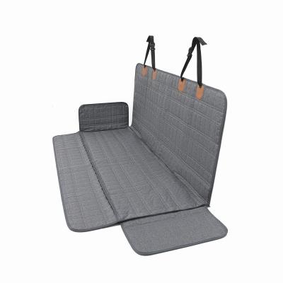 China Gray High Quality Waterproof 4 Layer Soft Scratch Proof Car Back Seat Cover Pet Hammock Car Accessories for sale