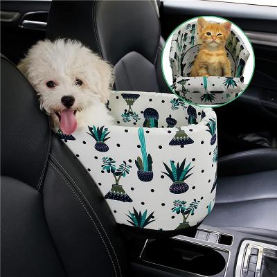 China Removable Armrest Pet Puppy Cats Dog Cat Car Center Console Small Dog Travel Booster Comfortable Waterproof Waterproof for sale