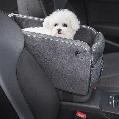 China Waterproof Folding Waterproof Console Pet Seat Car Armrest Perfect For Small Pets Dog Carrier Bag Outdoor Moving for sale