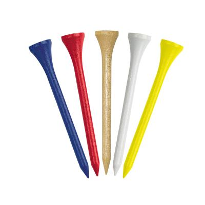 China Golf Play 2021Hot Selling Unique Wood 83mm Bamboo Plastic Golf Tees 53mm 60mm 70mm Golf Tees for sale