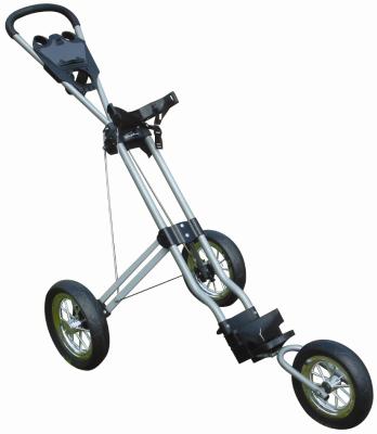 China Buy Aluminum Alloy One Push Golf Cart 3 Wheelgolf Cart 3 Wheel For Rack Bag For Sale for sale