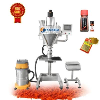 China Semi Automatic Powder Filling Machine for Coffee Flour Chilli Detergent Milk Powder for sale