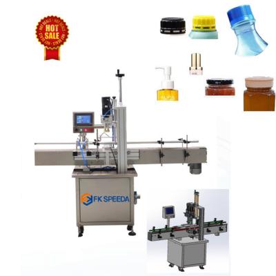 China FK-C1 Electric Automatic Cans Pet Perfume Water Vial Beer Bottle Capping Machine for sale