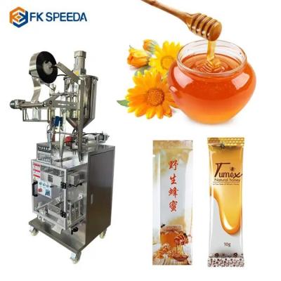 China Automatische zakverpakkingsmachine met meerdere functies voor chili saus, honing ketchup Te koop