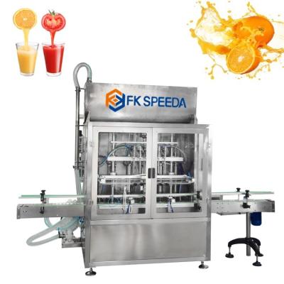 China Advanced Automatic Jam Tomato Sauce Paste Oil Honey Glass Bottle Liquid Filling Machine for sale