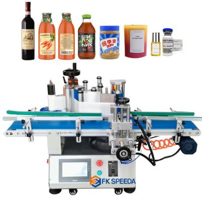 China 15mm Semi Automatic Water Round Glass Bottles Manual Sticker Printing Label Machine for sale