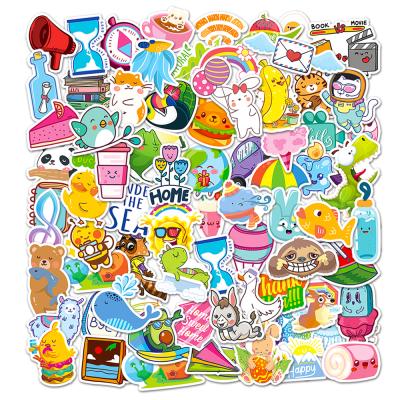 China No Sunscreen 75PCS Repetitive Waterproof Graffiti Ins Waterproof Wireless C Style Small Cute Cool Stickers For Water Bottle Laptop Skateboard Stationery Decorate for sale