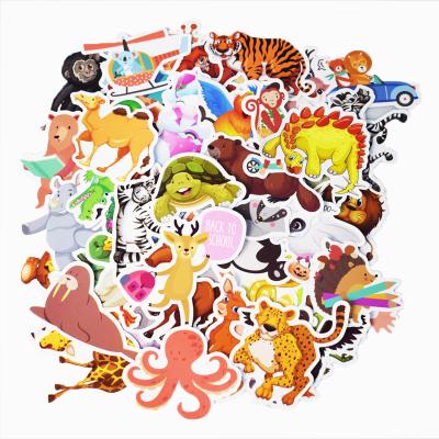 China No Repetitive Sunscreen Waterproof B Cute Cartoon Animal Stickers For Notebook Bike Skateboard Luggage Trunk DIY Decorative Stickers for sale