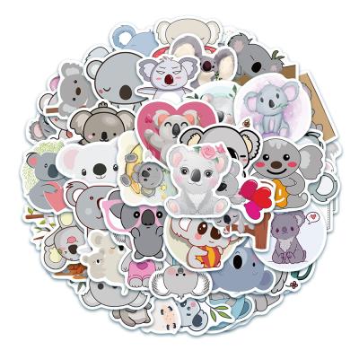 China No Repetitive Waterproof Cute Rabbit Koala Cartoon Sunscreen 50PCS Animal Stickers for Kids Water Bottle Mobile Phone Headphones DIY Notebook Waterproof Reward for sale