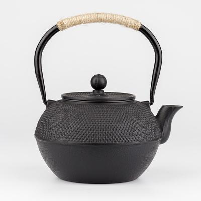 China Sustainable Good Quality Chinese Cast Iron Teapot 300ML 600ML 800ML Teapot Kettle for sale