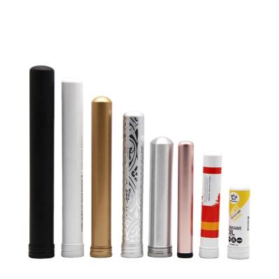 China Portable Travel Cigars Cigarette Holder Moisturizing Tube Custom Empty Simple Portable Tobacco Accessories Tube Cigar Metal Cigar for sale