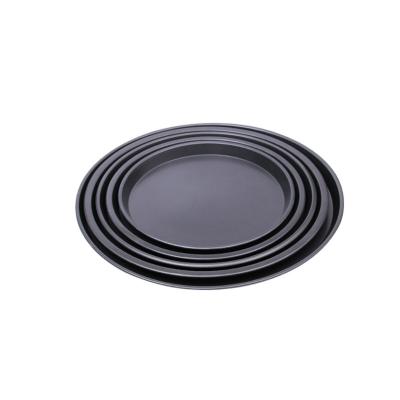 China Sustainable Non-Stick Pizza Pan Carbon Steel Pizza Tray for sale