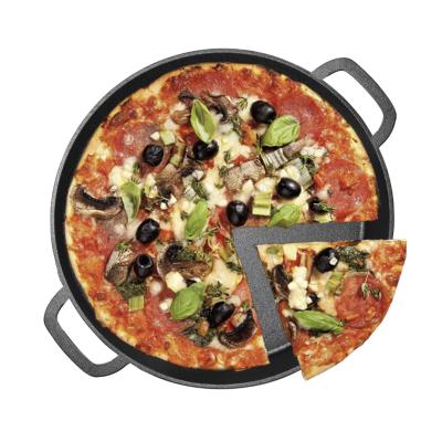 China Sustainable Multifunctional Used For Sale 8 Inch 13 Inch Cutter Grill Non Stick Round Lids Hut Square Liner Cast Iron Baking Tray Pizza Pan for sale