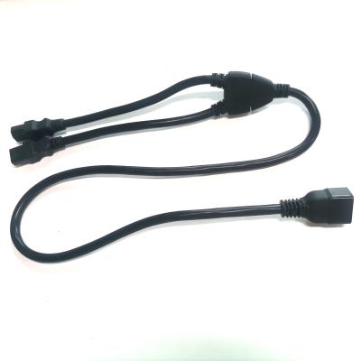 China COMPUTER SJT 14AWG 16AWG IEC 320 C20 To Branch 2 Way Dual C13 Splitter PDU Power Cord for sale