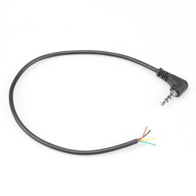 China DVD Player 90 Degree 3.5mm Stereo Jack To Open Audio Extension Cable for sale